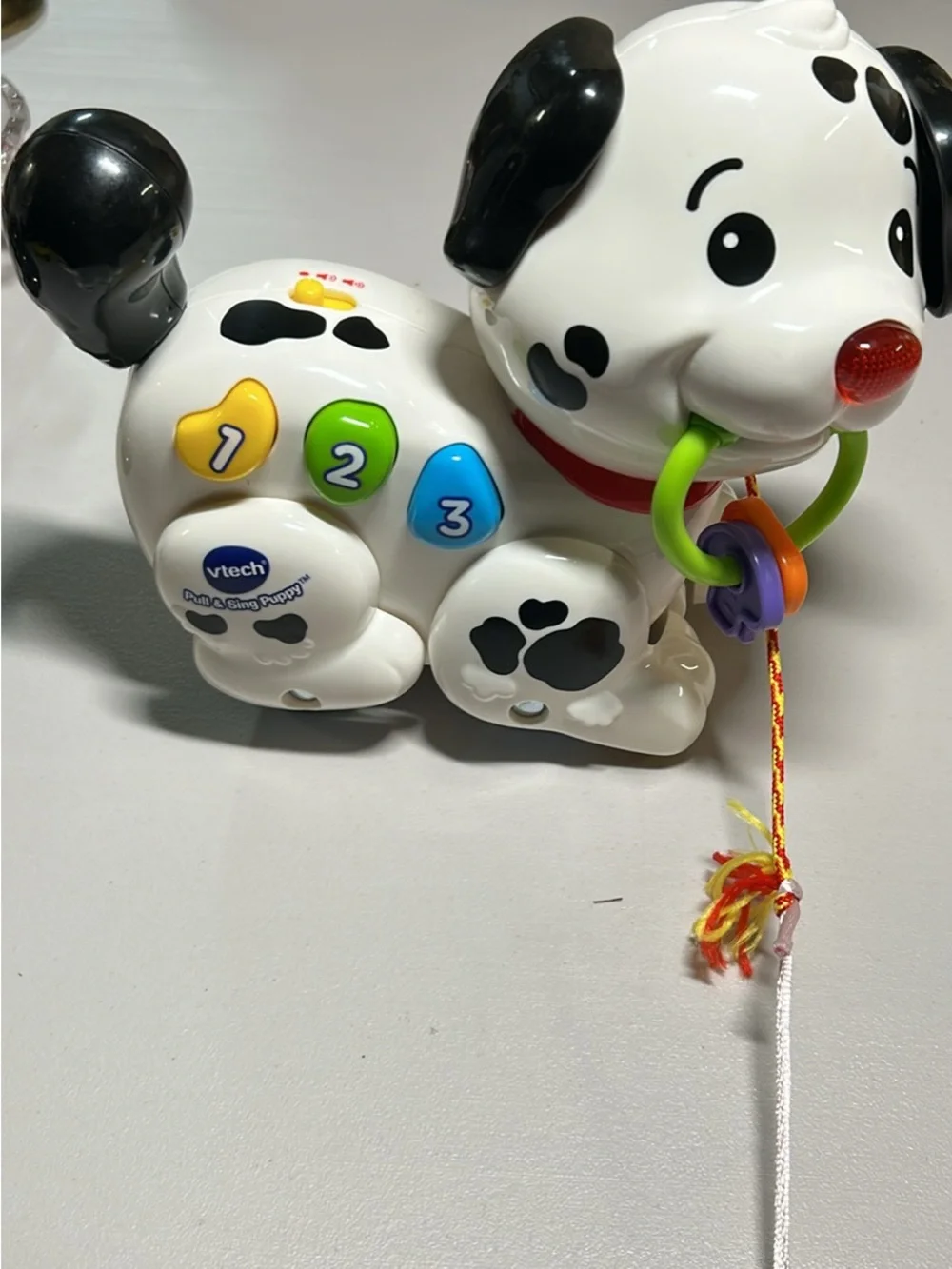 VTech Pull & Sing Puppy Interactive Learning Toy - White and Black